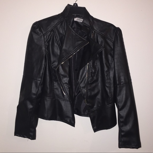 Black Hanyagediao leather jacket - Picture 2 of 3